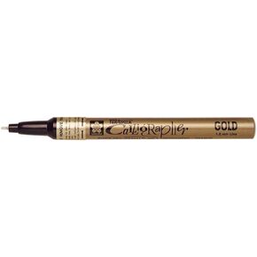 Sakura - Pen-Touch Calligrapher - Fine Calligraphy Marker - Gold #51-12 Pack