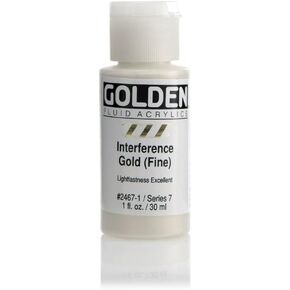 Golden Fluid Interference Acrylics - Interference Gold Fine - 1 oz Bottle