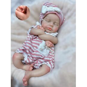 13inch Loulou Silicone Reborn Baby Dolls Can Open Mouth Soft Full Liquid Silicone Body Newborn Dolls Realistic Real Reborn Babies Girl