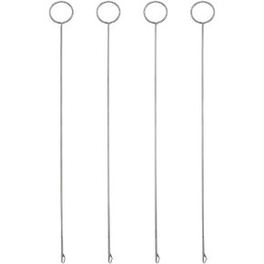 GSHLLO 4 PCS الفولاذ المقاوم للصدأ حلقة الخياطة تيرنر الخطاف الطويل حلقة تيرنر أداة إبرة مع اللسان لسان الكروشيه أداة خياطة الكروشيه لشرائط أحزمة النسيج in Kuwait