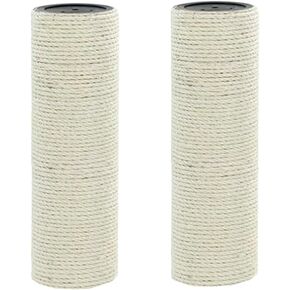 Shengocase 2-Pack 7.87 "L ، 3.15" Ø Cat Tree Post Post for Cat Tree مع 3 سرير سلة منسوف يدويًا ، عمود استبدال البرج بملحقات البرج