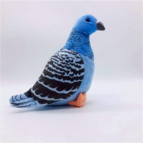 Simulation Stuffed Animal Toy - 8 inch Rock Pigeon, Cute Pigeon Gift (White)