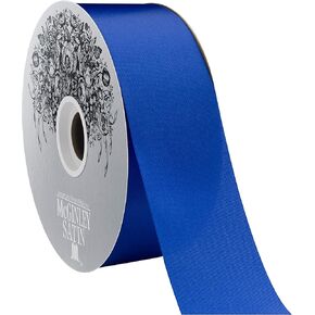 McGinley Mills 2" W Acetate Satin Ribbon, Royal Blue, 100 Yard Spool