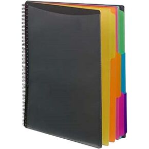 Smead 12 Pocket Poly Project Organizer, Letter Size, 1/3-Cut Tab, Gray with Bright Colors (89207) (Pack of 1)