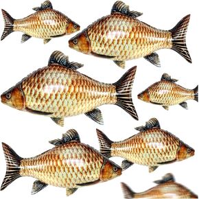 6PCS Fish Balloons 33Inch Realistic Balloons Fishing Birthday Party Decorations, Cute Inflatable Fish Balloon for Fishing Theme Party Decorations Supplies