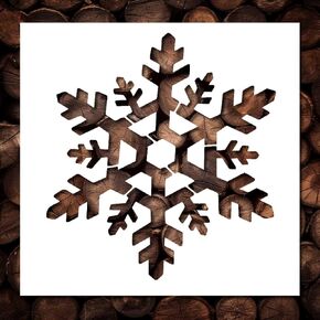 Snowflake Stencil Template - Reusable Xmass Christmas Snowflakes Stencils for Painting on Wood, Glass, Wall Rock, Walls, Canvas, Glassware, Spray Painting, Airbrushing, Crafts (6x6)