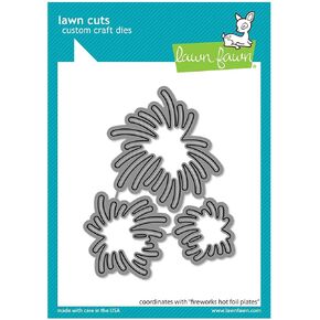 Lawn Fawn LF3146 Fireworks Hot Foil Plates Lawn Cuts Dies