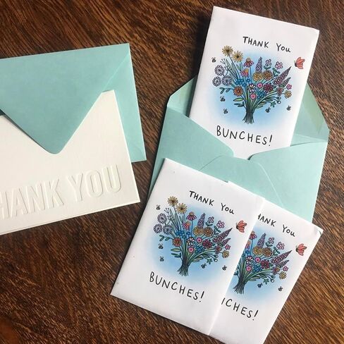 American Meadows Wildflower Seed Packets "Thank You Bunches" Party Favors (Pack of 20) - Express Gratitude with a Wildflower Seed Mix, Great Addition or Alternative to Thank You Cards in Saudi Arabia
