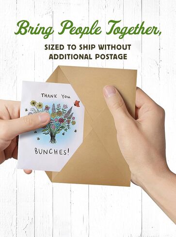 American Meadows Wildflower Seed Packets "Thank You Bunches" Party Favors (Pack of 20) - Express Gratitude with a Wildflower Seed Mix, Great Addition or Alternative to Thank You Cards in Saudi Arabia