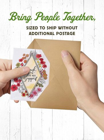 American Meadows Wildflower Seed Packets "Thank You Bunches" Party Favors (Pack of 20) - Express Gratitude with a Wildflower Seed Mix, Great Addition or Alternative to Thank You Cards in Saudi Arabia