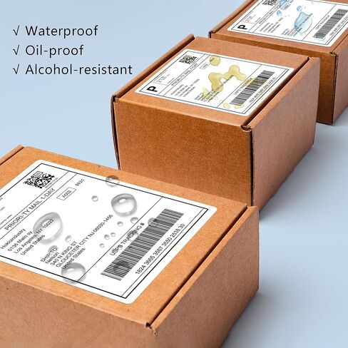 4"x6" Thermal Labels, Shipping Labels (500 Labels), Compatible with Rollo, iDRPT, Polono, Munbyn, Zebra Thermal Printers. in Saudi Arabia