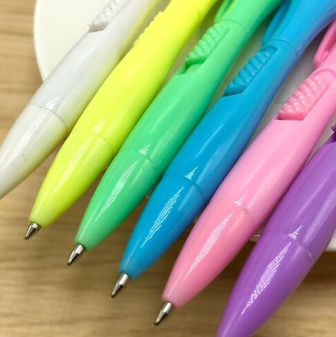BXT 6PCS PROIND PEN مع ساعة إلكترونية 0.5 ملم نقاط نقاط مع الساعة الزمنية لفحصها والكتابة وتدوين الملاحظات ، مستلزمات القرطاسية المدارس in Kuwait
