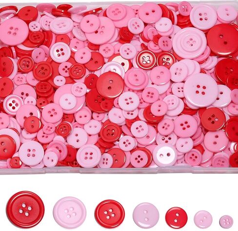 Assorted Sewing Buttons in Orange and Yellow, 700 Pieces (White) in Saudi Arabia