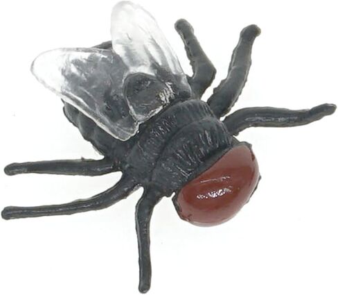 Cooplay 30pcs Fake Fly Flies Bug Plastic Mock Insects Reptile Joke Toys Prank Scary Trick Tricky Brains for Halloween Party in Kuwait
