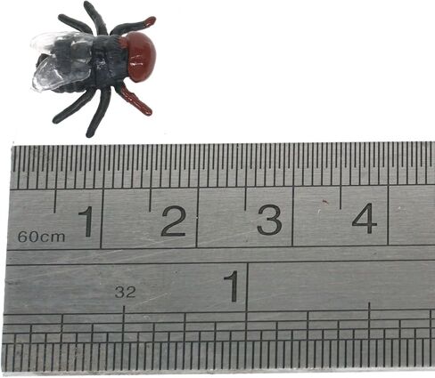 Cooplay 30pcs Fake Fly Flies Bug Plastic Mock Insects Reptile Joke Toys Prank Scary Trick Tricky Brains for Halloween Party in Kuwait
