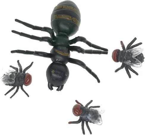 Cooplay 30pcs Fake Fly Flies Bug Plastic Mock Insects Reptile Joke Toys Prank Scary Trick Tricky Brains for Halloween Party in Kuwait