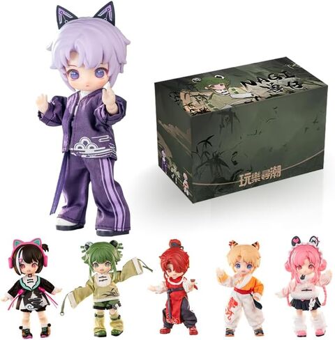 Study Tour Series Blind Box, 1/12 BJD Doll OB11 Size Action Figures, Movable Dolls with Doll Clothes Surprise Gift Toys (Single Box) in Kuwait