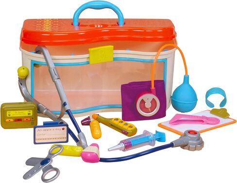 B. Toys- Wee Md- Pray Play Toy Doctor Kit- Doctor Play Set- kiddlers ، Kids- 14 قطعة- سماعة القلب ، مقياس الحرارة ، الصافرة والمزيد- 18 شهرًا + in Kuwait