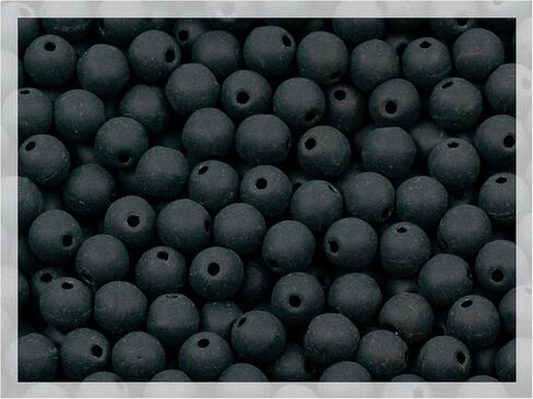 120+ pcs (25g) Small Spike Glass Beads, Thorn 1-hole pressed Czech Beads with flat bottom, Jet Black 23980, 4x10mm in Saudi Arabia
