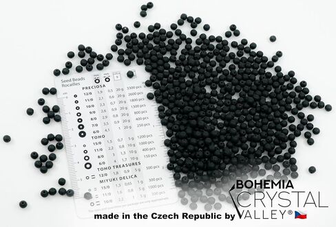 120+ pcs (25g) Small Spike Glass Beads, Thorn 1-hole pressed Czech Beads with flat bottom, Jet Black 23980, 4x10mm in Saudi Arabia