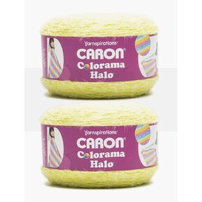 Caron Colorama Halo Striped - 2 Pack of 481 Yards/8 oz Acid 71% Acrylic 18% Nylon 11% Polyester Yarn