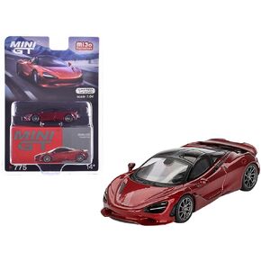 True Scale Miniatures Model Car Compatible with McLaren 750S Amaranth Red 1/64 Diecast Model Car Mini GT MGT00775