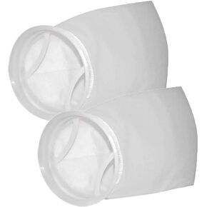 7 Inch Filter Sock Bags 1 Micron by 18 Inch Long - Aquarium Felt Fabric Sump Filter Bag - 2 Pack