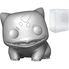 Bulbasaur (Silver Metallic) Funko Pop! Vinyl Figure (Bundled with Compatible Pop Box Protector Case)