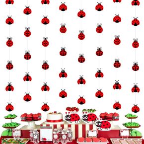 Ladybug Baby Shower Party Decoration Ladybug Party Banner Little Ladybug Party Decor Ladybug Garland Ladybird Party Decor Insect Theme Party Decor for Ladybug Birthday Baby Shower Supply
