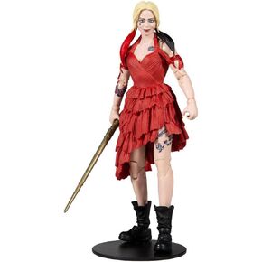 McFarlane Toys DC Multiverse Harley Quinn (The Suicide Squad) 7" Action Figure with Build-A King Shark Piece and Accessories