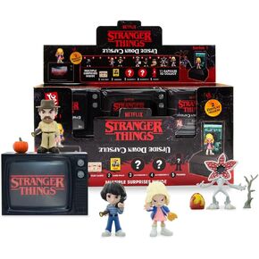 YuMe Official Netflix Stranger Things Surprise Upside Down Capsules Vintage Blind Box Action Figure 80's Collectible Gifts for Collectors Toys Merchandise (2Pk)