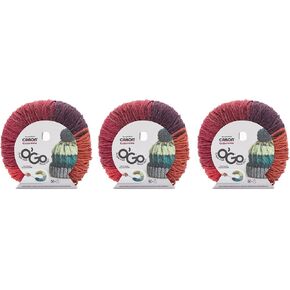 Caron Colorama O'Go Time Time Yarn - 3 حزمة من 180 جم/6.4 أوقية - أكريليك - 5 ضخمة - 228 ياردة - الحياكة والحيوانية والحرف اليدوية
