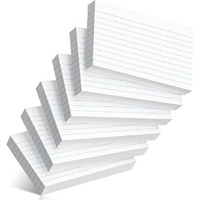 300 Count Index Cards 3 x 5 Inch Heavyweight Ruled Pink Index Cards, Flash Cards for School, College, Office and Home Organization, Durable Study To Do List Note Cards with Ruled Lines