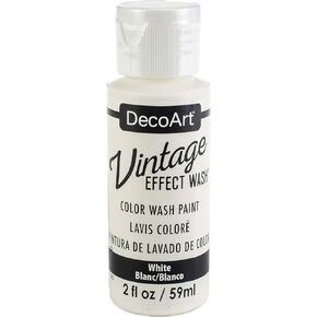 Deco Art 2 oz Vintage Effect Wash Paint White