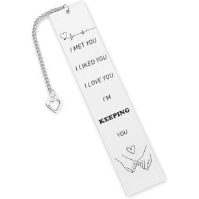 Boyfriend Gifts Couples Gift Bookmarks, Gifts for Girlfriend Valentinesday Gifts for Husband for Her Birthday Gifts for Boyfriend Anniversary Gifts for Men Wedding Registry Gifts