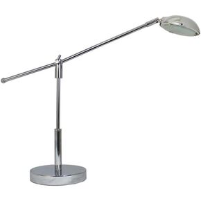 Simple Designs LD1035-CHR 21" 3W Balance Arm LED Desk Lamp with Swivel Head, Chrome