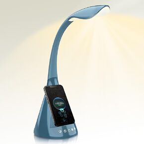 مصباح مكتب LED المكتب المنزلي ، 50W مصباح مكبرة ، شحن سريع للهاتف الخلوي ، الإضاءة المعمارية 5 أوضاع ألوان الإضاءة لقراءة الحرف اليدوية والدراسة والعمل عن قرب.