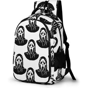 القناع الأسود صراخ سفر سفر محمول على الظهر مضحك شبح شيطان كبير كبير Daypack Daypack دائمة العمل كمبيوتر التخييم Back Packs للأكياس للنساء الرجال