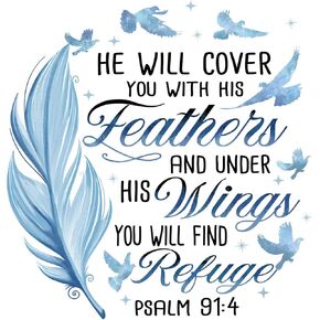 Fabric Panel 14"x14" Bible Verse 100% Cotton Quilting Panel Square A368