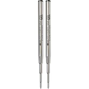 Monteverde Capless Gel Black Refill to Fit Montblanc Ballpoint Pens, Fine Point, 2 per Pack (M422BK)