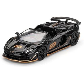 Diecast Collectibles Model Car Compatible with Mini GT 1:64 Lamborghini Aventador SVJ 63 Roadster Nero Aldebaran MGT00803