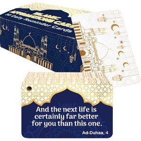 Ramadan Gifts for Men Women Islamic Affirmations Cards 30 PCS Daily Reminders English Quran Verses Celebration Cards Islamic Muslim Gift Ramadan Islamic Decoration
