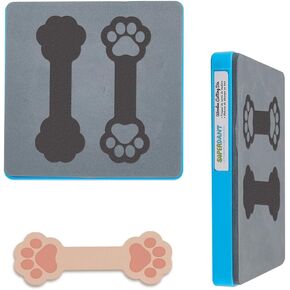 SUPERDANT Leather Bookmark Cutting Dies Cat's Paw Page Marker Die Cuts Corner Bookmark Tag Label Card Wooden Die Cutter DIY Leather Craft for Crafter Readers Men Women Bookworms Writers