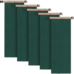 6 PCS Green Canvas Sandbags, Reusable Flood Prevention Sandbags with Handle, Solid Flood Water Barrier for Flooding, Building Barriers