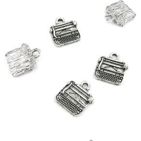5 Pcs Jewelry Making Charms MDN00 Typewriter Typer Antique Silver Fashion Finding for Necklace Bracelet Pendant Crafting Earrings, Jewelry Making Charms, Charms