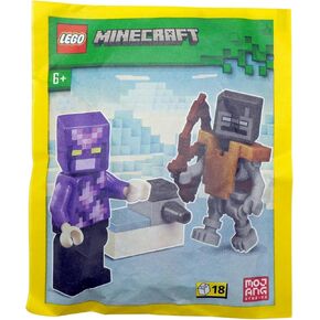 مجموعة Lego Minecraft Mini: Crystal Knight Minifigure مع طائشة و shooter