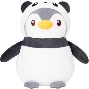 Cute Penguin Plush Stuffed Animal Penguin with Funny Rabbit Outfit Gifts, Easter, 9.8 Inches