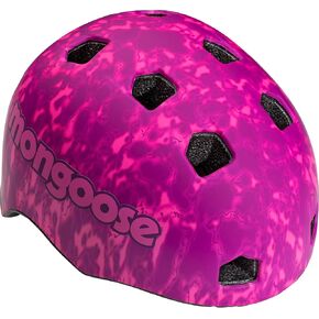 Mongoose BMX Bike Boys Helmet, Multi Sport Kids Helmet, Kids, Black Acid