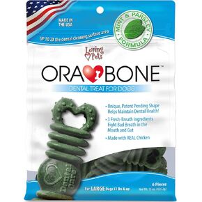Loving Pets Orabone Dental Treat for Dogs, Small, 23 pieces per pack, 14 oz