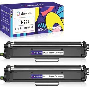 TN227 Compatible Toner Cartridge Replacement for Brother TN227BK TN 227 BK TN223 Work with HL-L3210CW HL-L3290CDW HL-L3270CDW MFC-L3750CDW MFC-L3710CW HL-L3230CDW MFC-L3770CDW (Black,2-Pack)